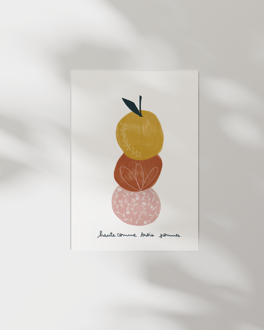 Trois Pommes Print